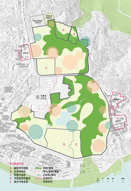 용산공원 기본구상도(안)